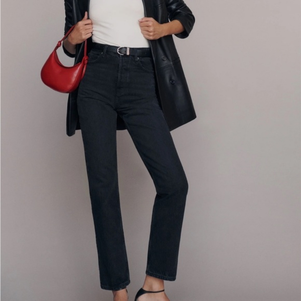 Reformation Cynthia High Rise Straight Vana Wash Jeans 27